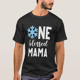 Winter Onederland 1:a födelsedag Mamma M T Shirt