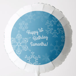 Winter Onederland 1:a födelsedag Party Snöflingor