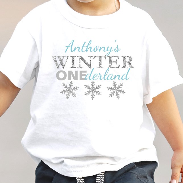 Winter ONEderland 1:a födelsedag T Shirt (Skapare uppladdad)