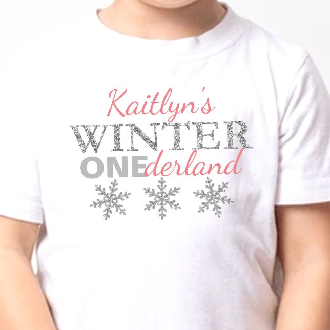 Winter ONEderland 1:a födelsedag T Shirt (Skapare uppladdad)