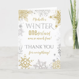Winter Onederland 1:a födelsedag Tack