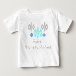 Winter Onederland 1:a födelsedagen Baby T-Shirt
