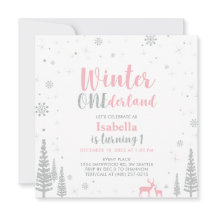 Winter Onederland 1:a födelsedagen - flicka