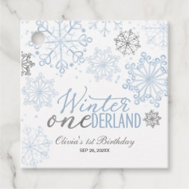 Winter Onederland 1st Birthday  Gåvor Etiketter