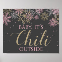 Winter ONEderland Baby Det är Chili Exside Sign