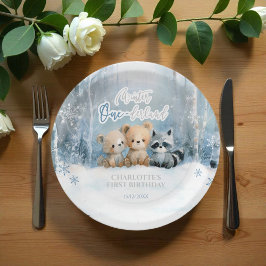 Winter Onederland Bear Blue First Birthday Party