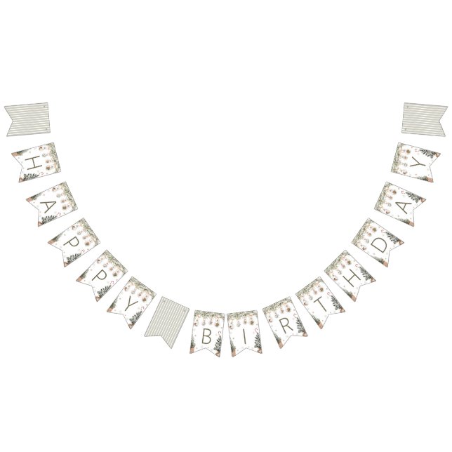 Winter Onederland Birthday Banner Vimplar (Alla)