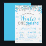 Winter Onederland Blue och Silver Boy 1st Birthday Inbjudningar<br><div class="desc">Winter Onederland Blue och Silver Boy 1:a födelsedagsinbjudan. Första Födelsedagsfesten. Blå och Silver Glitter Snöflinga. Boy Födelsedagsfest inbjudan. Winter Helgdag Bday. Första födelsedag. Vit bakgrund. Om du vill ändra mallen ytterligare klickar du på knappen "Anpassa" och användor verktyg som är utformat för att ändra den</div>