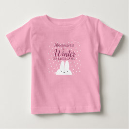 Winter Onederland Bunny 1:a födelsedag T Shirt