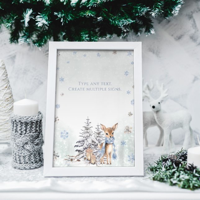 Winter ONEderland din text Poster (Skapare uppladdad)