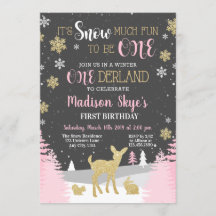 Winter ONEderland First Birthday Snö Mycket Roligt