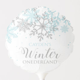 Winter Onederland, första födelsedag blått och sil