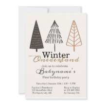 Winter Onederland första födelsedag Boho Minimalis