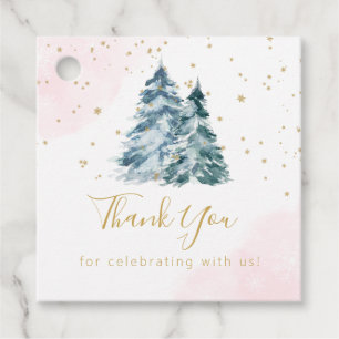 Winter Onederland Gåvor Etiketter