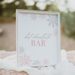 Winter Onederland Glitter Hett Chocolate Pub-tecke Poster