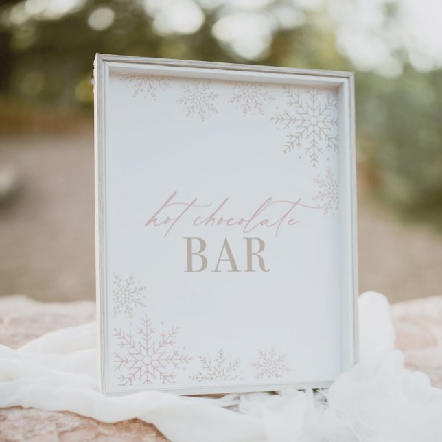 Winter Onederland Glitter Hett Chocolate Pub-tecke Poster (Skapare uppladdad)