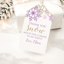 Winter Onederland Lila Guld Snowflake