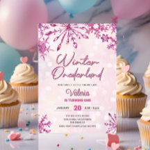 Winter Onederland Little Snowflake 1st Birthday