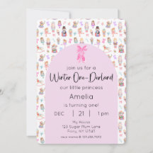 Winter OneDerland Nutcracker 1:a födelsedagsfoto