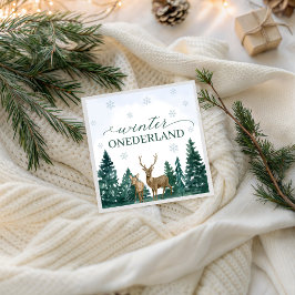 Winter ONEderland Party Napkins Pappersservett
