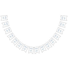 Winter Onederland Polar Bear 1:a födelsedag Vimplar