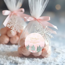 Winter ONEderland Snögubbe Girl Birthday Rosa