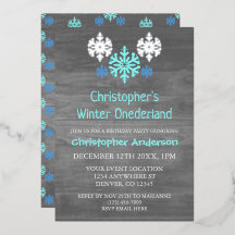 Winter Onederland Snowflake 1:a födelsedagen