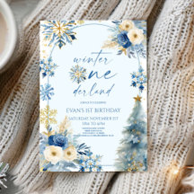 Winter Onederland Snowflake 1st Birthday Party