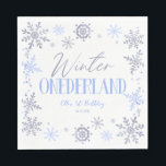 Winter ONEderland Snowflake 1st Birthday Party Pappersservett<br><div class="desc">Det här är en Winter ONEderland Blue Snowflake 1st First Födelsedagsfest Papper Napkins!</div>