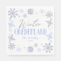 Winter ONEderland Snowflake 1st Birthday Party