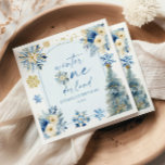 Winter Onederland Snowflake 1st Birthday Party Pappersservett<br><div class="desc">Det är Vinter Onederland Blue Snowflake 1:a födelsedagen Party Pappra Napkins!</div>