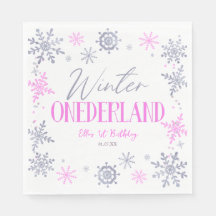 Winter ONEderland Snowflake 1st Birthday Party