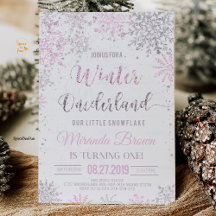 Winter ONEderland Snowflake-födelsedagsfest