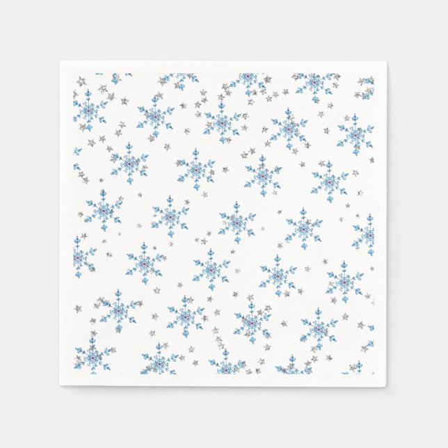 Winter Onederland Snowflake Pappersservett (Framsidan)