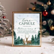Winter ONEderland Time Capsule Sign