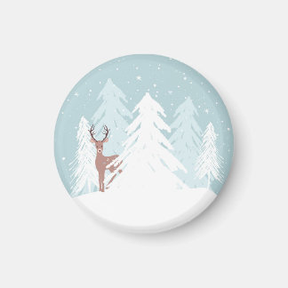 Winter Onederland Wonderland Hjort Birthday Magnet