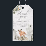 Winter Onederland Woodland Animal Tack Presentetikett<br><div class="desc">Märkrn Winter Onederland Woodland Animal Tack</div>