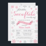 Winter Open House-inbjudan Rosa Snowflake Inbjudningar<br><div class="desc">Inbjudan till Winter Open House. Rosa Snowflake. Bjud in för barn. Winter Helgdag Baby Shower Inbjudan. Rosa och Grått Silver Snöflingor. Vit bakgrund. Om du vill göra ytterligare anpassningar klickar du på knappen "Anpassa" och användor verktyg som är utformat för att ändra mallen.</div>