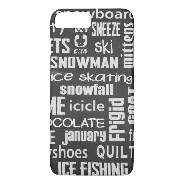 Winter Ord Cloud Case-Mate iPhone Skal (Baksida)