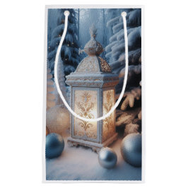 Winter Ornate Frosted Lantern