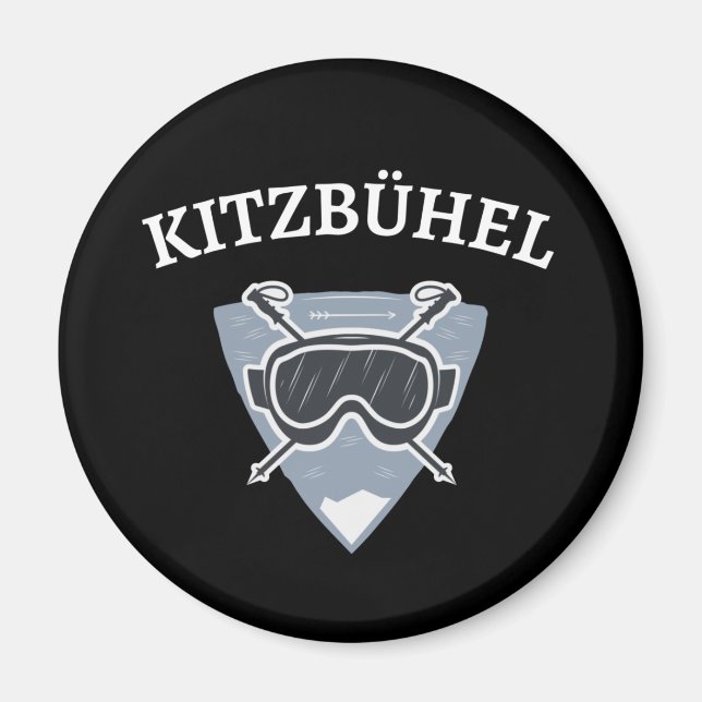 Winter Österreich Ski Tirol Kitzbühel Urlaub Magnet (Framsidan)