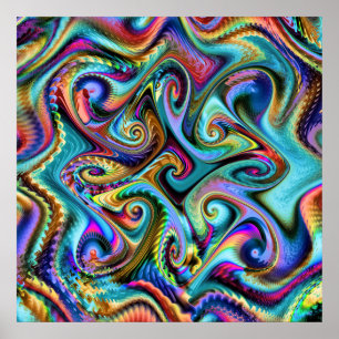 Winter Palette Fractal Poster