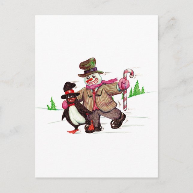 Winter Pals Vykort (Framsida)