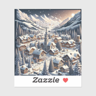 Winter Park Colorado 3 Inch Vinyl Sticker Klistermärken