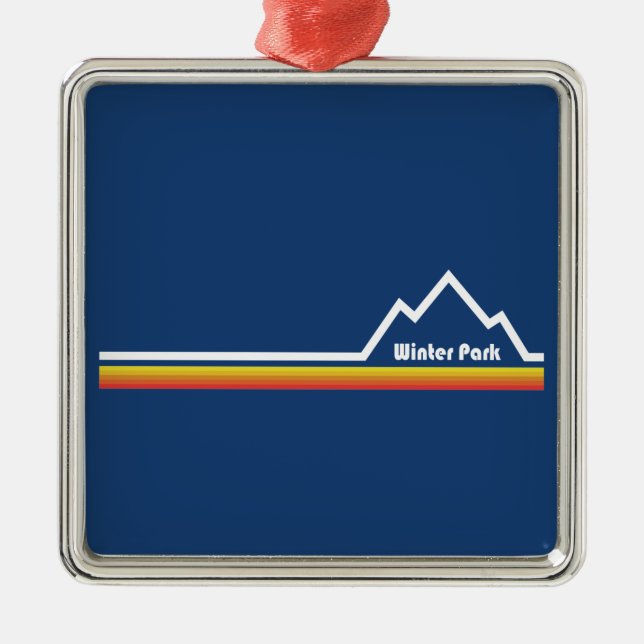 Winter Park, Colorado Julgransprydnad Metall (Framsidan)