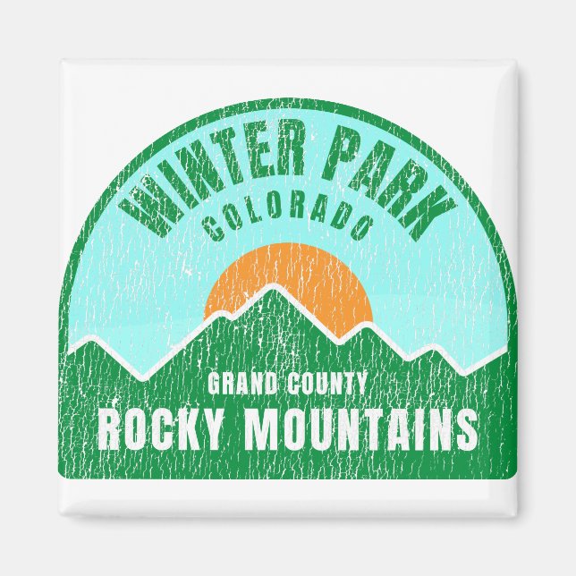 Winter Park Colorado Rocky mountains Magnet (Framsidan)