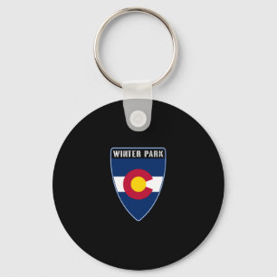 Winter Park Colorado Shield Nyckelring