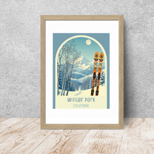 Winter Park Colorado ski resort Berg Poster