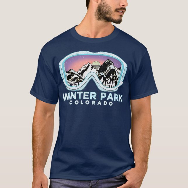 Winter Park Ski Design Winter Park CO Skiing T Shirt (Framsida)