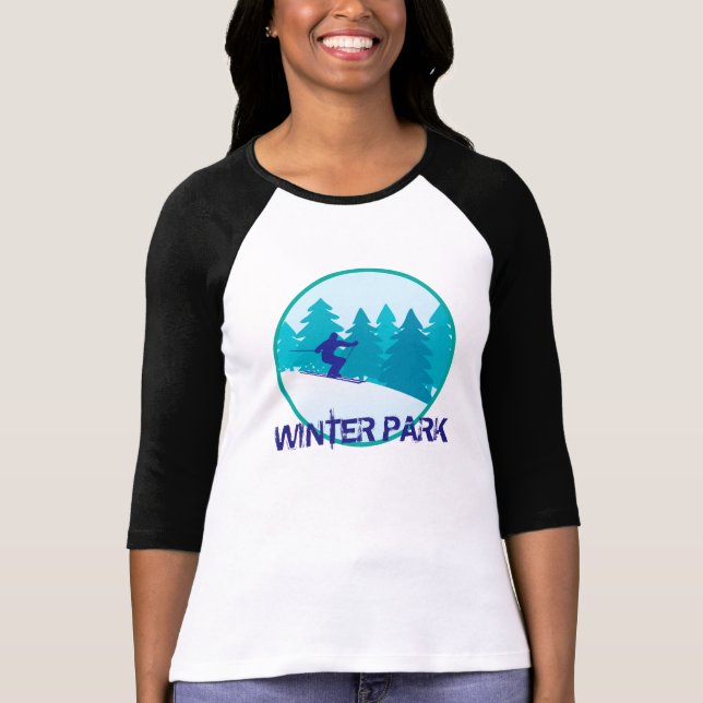 Winter Park Skier Tee Shirt (Framsida)